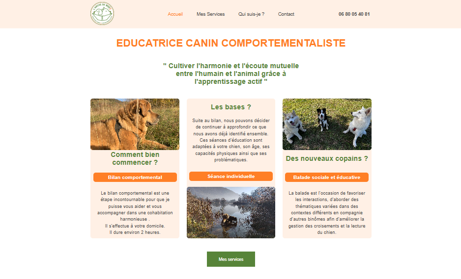 Aperçu du site larchedenoee.com LSIWEB création et développement de site web en savoie